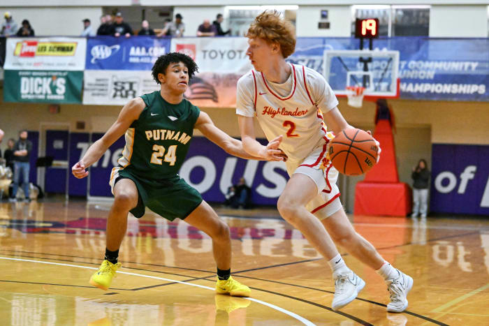 a Putnam North Eugene 5A Oregon boys basketball quarterfinal 2024 Leon Neuschwander 10